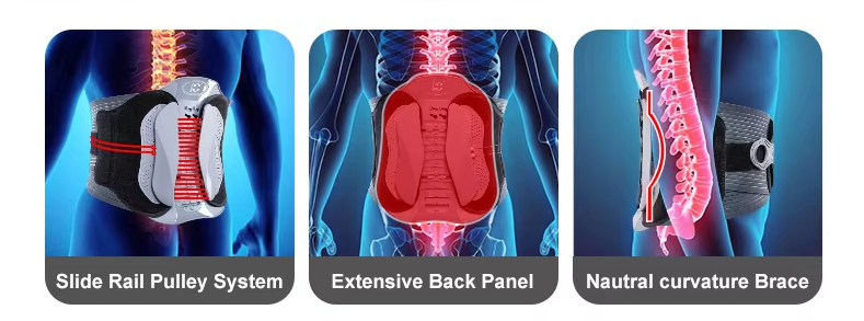 Wirbelsäulenstützgürtel Lumbalstütze Unterer Rückengürtel Wirbelsäulenpflege elastische Rückenstütze